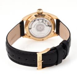 Pre Owned Bell & Ross Mystery 18K Yellow Gold Diamond Leather Womens Wristwatch 34 MM