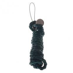 Pre Owned Bottega Veneta Green Intrecciato Leather Phone Strap