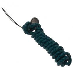 Pre Owned Bottega Veneta Green Intrecciato Leather Phone Strap