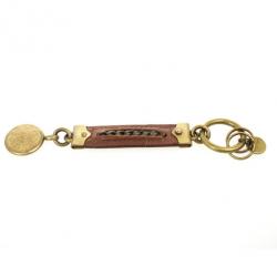 Bottega Veneta Brown Leather Key Ring