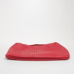 Pre Owned Bottega Veneta Large Intrecciato Nappa in Red