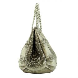 Pre Owned Bottega Veneta Gold Illusion Hobo