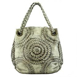 Pre Owned Bottega Veneta Gold Illusion Hobo