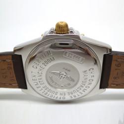 Breitling Callistino Wristwatch SS YG Leather White Ladies