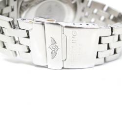 Breitling Piccolo Chronomat SS Yellow Gold Black Mens Wristwatch