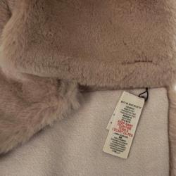 مملوكة مسبقًا Burberry Beige Rabbit Fur and Cashmere 140x20cm Stole