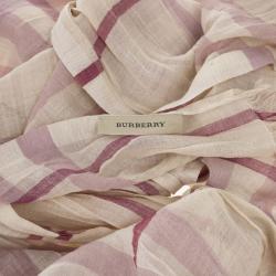 Pre Owned Burberry Novacheck Scarf