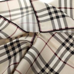 Pre Owned Burberry Novacheck Silk Square Scarf
