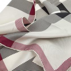 Pre Owned Burberry Haymarket Check Silk Square Scarf