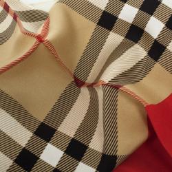 Pre Owned Burberry Nova Check Silk Scarf