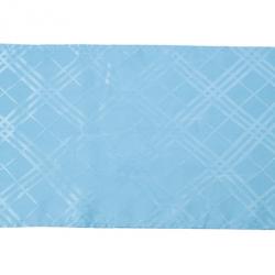 Pre Owned Burberry Blue Check Silk Scarf