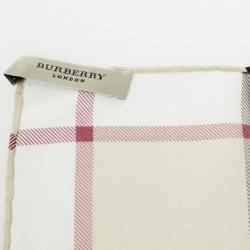 Pre Owned Burberry Haymarket Check Scarf