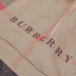 مملوكة مسبقًا Burberry Silk Check Scarf