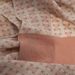 مملوكة مسبقًا Burberry Prorsum Beige Printed Silk Stole