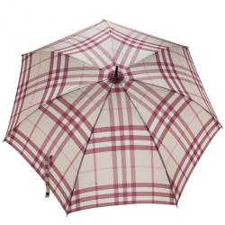 Pre Owned Burberry Beige Novacheck Umbrella