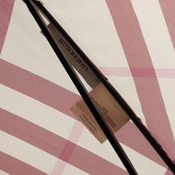 Pre Owned Burberry Beige Novacheck Umbrella