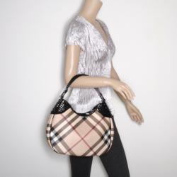 مملوكة مسبقًا Burberry Nova Check Star Studded Hobo