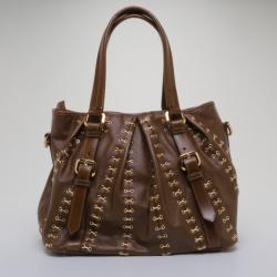 مملوكة مسبقًا Burberry Lowry Metal Stitch Tote