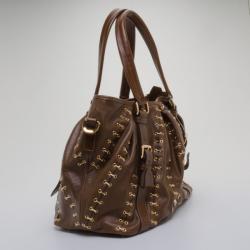 مملوكة مسبقًا Burberry Lowry Metal Stitch Tote