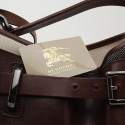 Pre Owned Burberry Mega Check Hobo