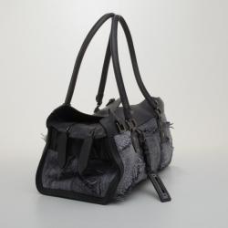 Pre Owned Burberry Raffia Patchwork  Satchel