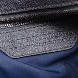 Pre Owned Burberry Raffia Patchwork  Satchel