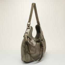 Pre Owned Burberry Nappa Leather Hobo