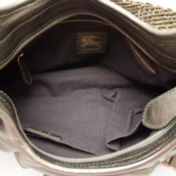 Pre Owned Burberry Nappa Leather Hobo