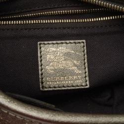 Pre Owned Burberry Nappa Leather Hobo
