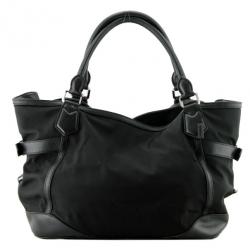 Pre Owned Burberry Montclare Black Tote