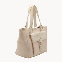 Pre Owned Bvlgari Pink and White Monogram Canvas Tote