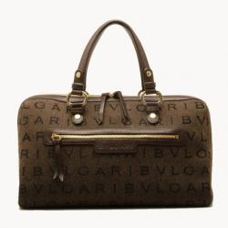 Bvlgari Monogram Canvas Satchel