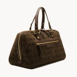 Bvlgari Monogram Canvas Satchel