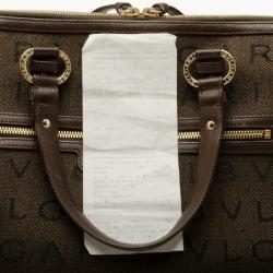 Bvlgari Monogram Canvas Satchel