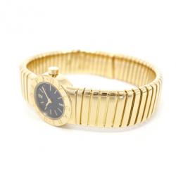 Pre Owned Bvlgari Tubogas 18K Gold Ladies Wristwatch