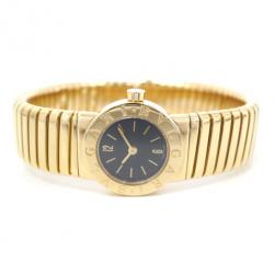 Pre Owned Bvlgari Tubogas 18K Gold Ladies Wristwatch