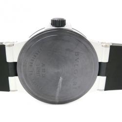 Pre Owned Bvlgari Aluminium Diamond 18P Rubber Mens Wristwatch