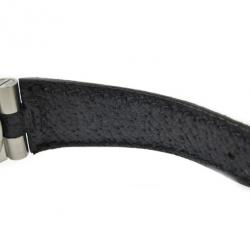 Pre Owned Bvlgari Diagono Sport Ladies Wristwatch SS/YG/Leather Black 