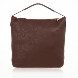 Pre Owned Carolina Herrera Brown Leather Hobo
