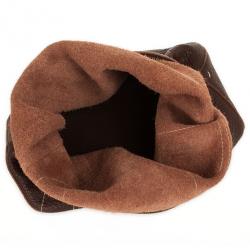 Pre Owned Carolina Herrera Brown Leather Hobo