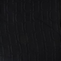 Carolina Herrera Black Monogram Scarf