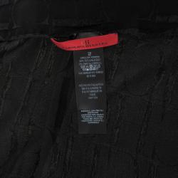 Carolina Herrera Black Monogram Scarf