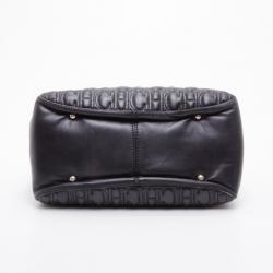 Pre Owned Carolina Herrera Monogram Chain Handle Tote