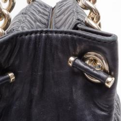 Pre Owned Carolina Herrera Monogram Chain Handle Tote