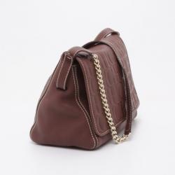 Carolina Herrera Brown Monogram Messenger 