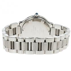 مملوكة مسبقًا Cartier Silver Stainless Steel 21 Must de Cartier Women’s Wristwatch 27.5MM