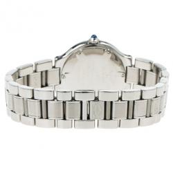 مملوكة مسبقًا Cartier Silver Stainless Steel 21 Must de Cartier Women's Wristwatch 27.5MM