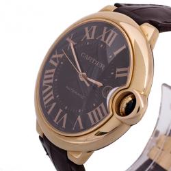 Pre Owned Cartier 18 K Rose Gold SS Ballon Bleu De Cartier Mens Watch 42 MM