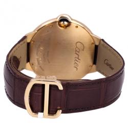 Pre Owned Cartier 18 K Rose Gold SS Ballon Bleu De Cartier Mens Watch 42 MM