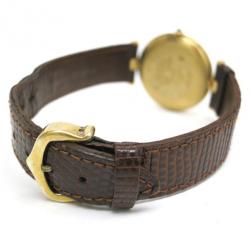 مملوكة مسبقًا Cartier Gold Plated Silver Vermeil Womens Wristwatch 30 MM